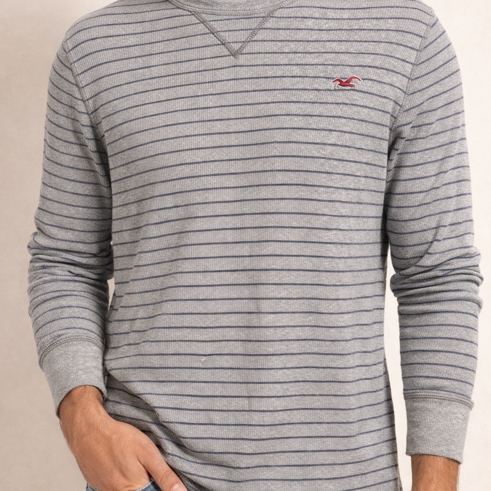 NWOT Hollister Long Sleeve Tee with Navy Stripes